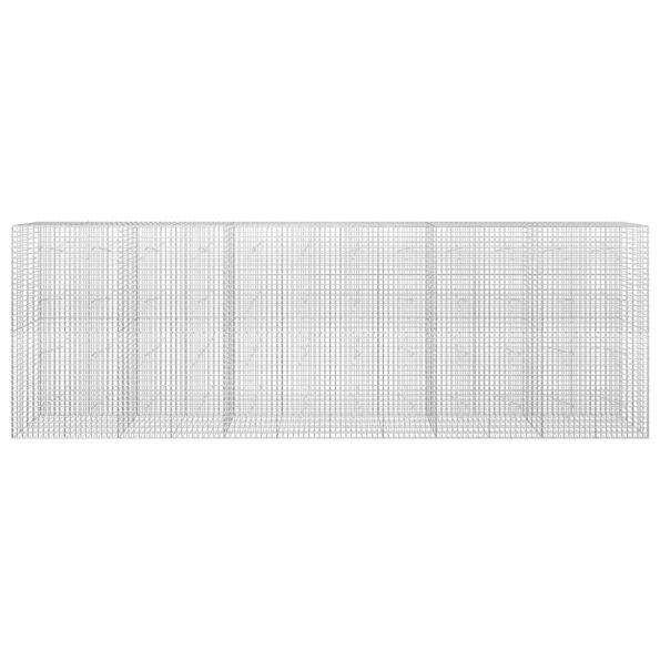vidaXL Gabión s drôtom 3,5 mm a sieťou 5x5 cm 600x20x200 cm – Obrázok 3