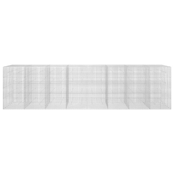 vidaXL Gabión s drôtom 3,5 mm a sieťou 5x5 cm 800x20x200 cm – Obrázok 3