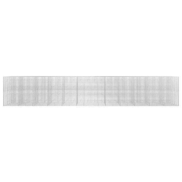 vidaXL Gabión s drôtom 3,5 mm a sieťou 5x5 cm 1200x20x200 cm – Obrázok 3