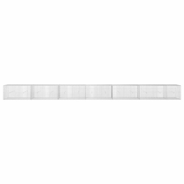 vidaXL Gabión s drôtom 3,5 mm a sieťou 5x5 cm 650x30x50 cm – Obrázok 3