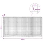 vidaXL Gabión s drôtom 3,5 mm a sieťou 5x5 cm 200x30x100 cm – Obrázok 6