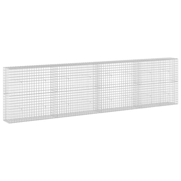 vidaXL Gabión s drôtom 3,5 mm a sieťou 5x5 cm 400x30x100 cm – Obrázok 2