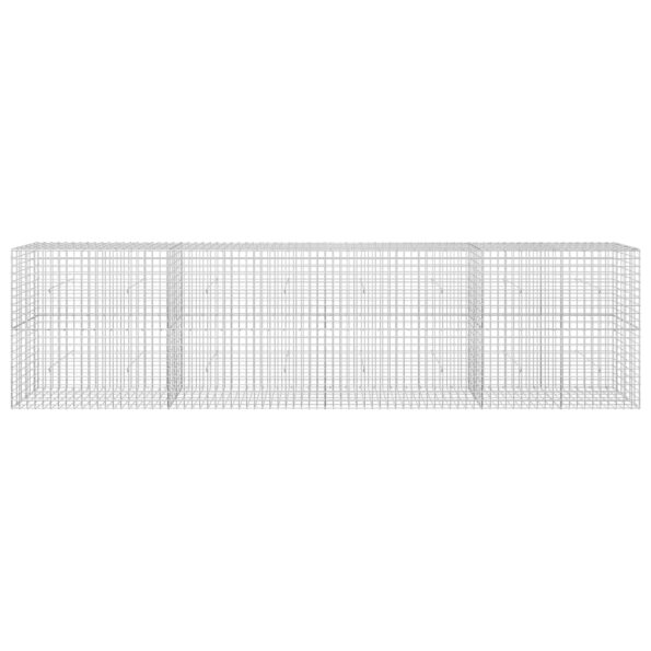 vidaXL Gabión s drôtom 3,5 mm a sieťou 5x5 cm 400x30x100 cm – Obrázok 3