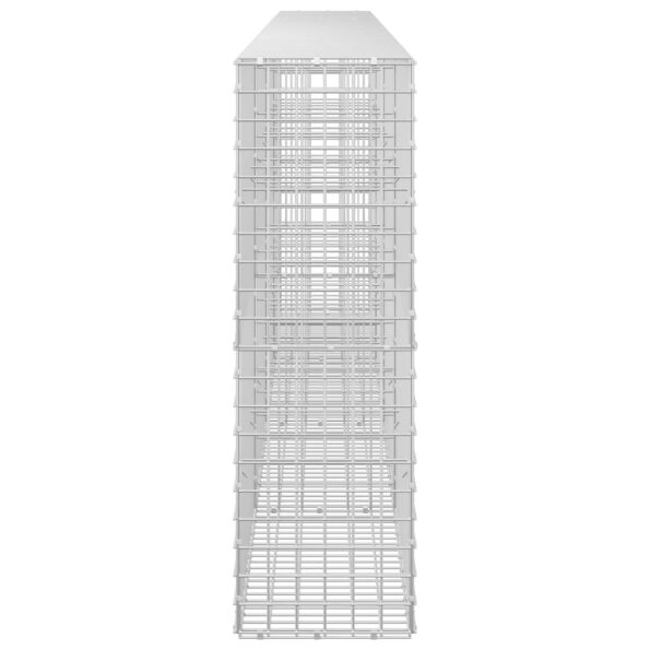 vidaXL Gabión s drôtom 3,5 mm a sieťou 5x5 cm 400x30x100 cm – Obrázok 4