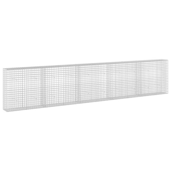 vidaXL Gabión s drôtom 3,5 mm a sieťou 5x5 cm 500x30x100 cm – Obrázok 2
