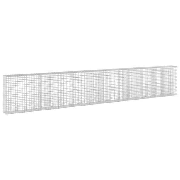 vidaXL Gabión s drôtom 3,5 mm a sieťou 5x5 cm 600x30x100 cm – Obrázok 2