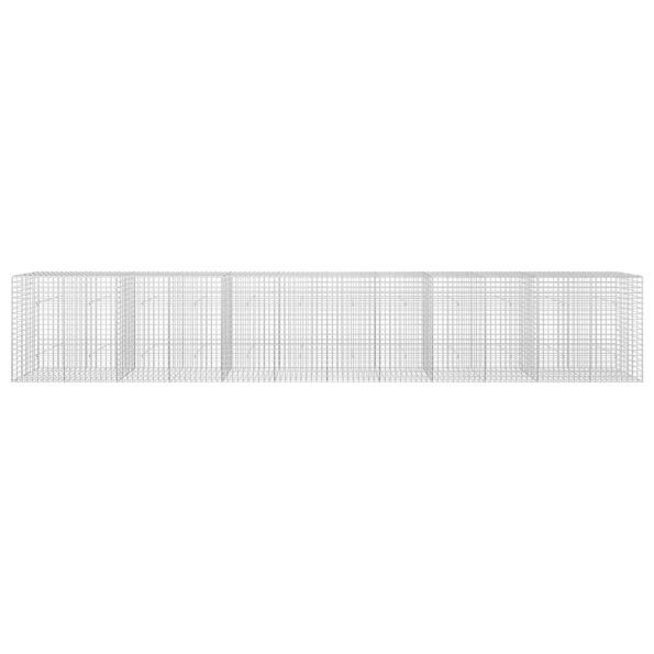 vidaXL Gabión s drôtom 3,5 mm a sieťou 5x5 cm 600x30x100 cm – Obrázok 3