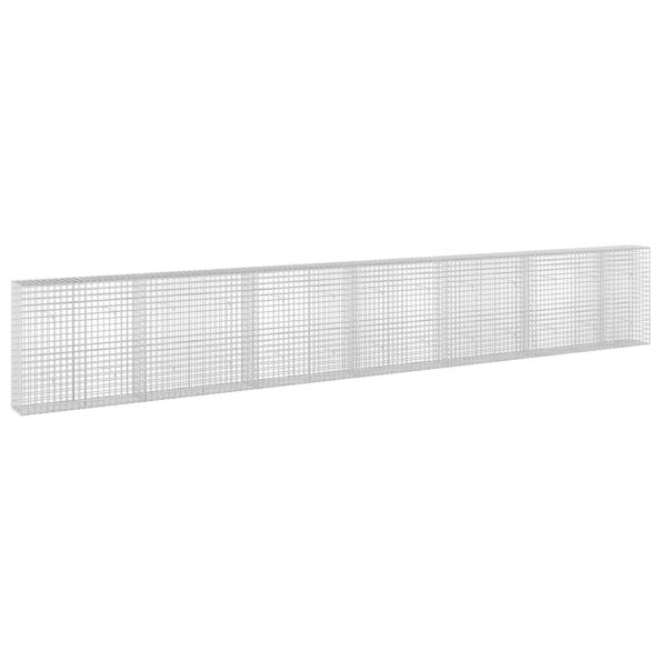 vidaXL Gabión s drôtom 3,5 mm a sieťou 5x5 cm 650x30x100 cm – Obrázok 2