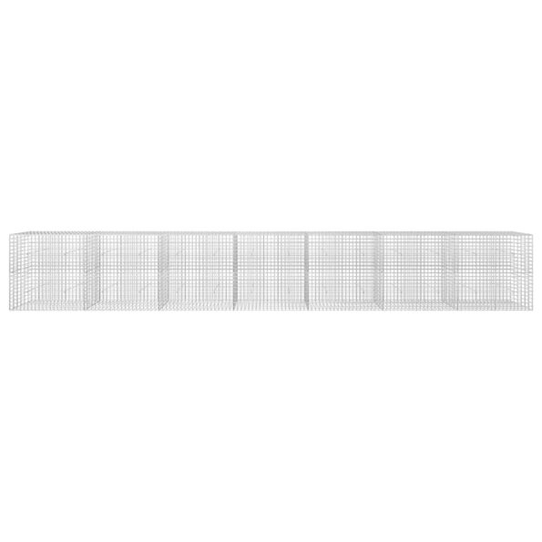 vidaXL Gabión s drôtom 3,5 mm a sieťou 5x5 cm 700x30x100 cm – Obrázok 3