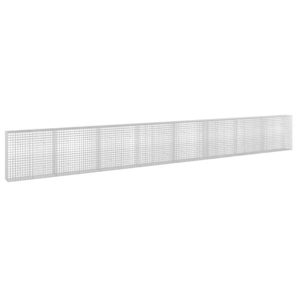 vidaXL Gabión s drôtom 3,5 mm a sieťou 5x5 cm 800x30x100 cm – Obrázok 2
