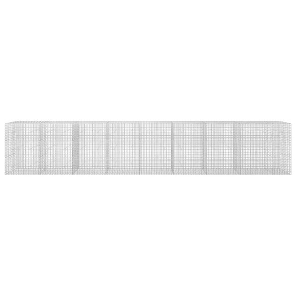 vidaXL Gabión s drôtom 3,5 mm a sieťou 5x5 cm 850x30x150 cm – Obrázok 3