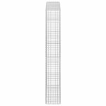 vidaXL Gabión s drôtom 3,5 mm a sieťou 5x5 cm 100x30x200 cm – Obrázok 4