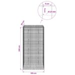 vidaXL Gabión s drôtom 3,5 mm a sieťou 5x5 cm 100x30x200 cm – Obrázok 6