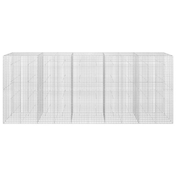 vidaXL Gabión s drôtom 3,5 mm a sieťou 5x5 cm 500x30x200 cm – Obrázok 3
