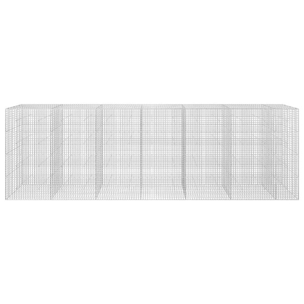 vidaXL Gabión s drôtom 3,5 mm a sieťou 5x5 cm 650x30x200 cm – Obrázok 3