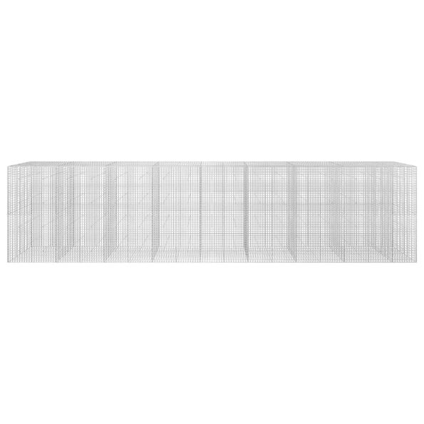 vidaXL Gabión s drôtom 3,5 mm a sieťou 5x5 cm 850x30x200 cm – Obrázok 3