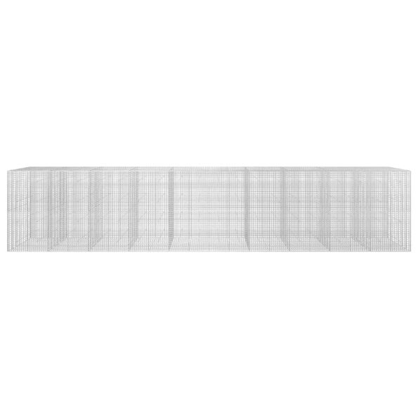 vidaXL Gabión s drôtom 3,5 mm a sieťou 5x5 cm 1000x30x200 cm – Obrázok 3