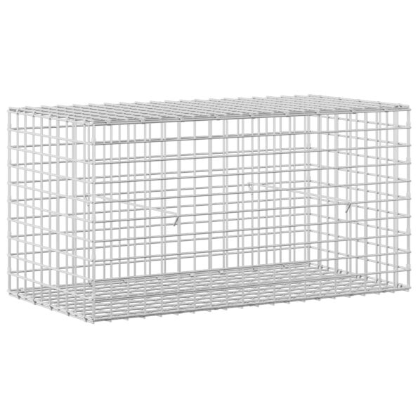 vidaXL Gabión s drôtom 3,5 mm a sieťou 5x5 cm 100x50x50 cm – Obrázok 2
