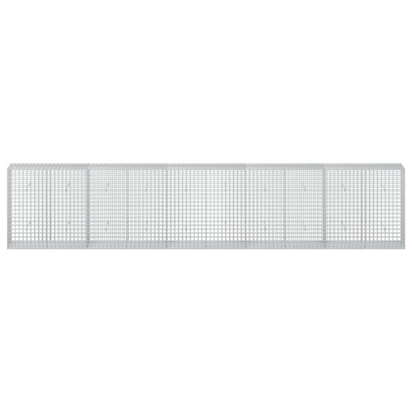 vidaXL Gabión s drôtom 3,5 mm a sieťou 5x5 cm 500x50x100 cm – Obrázok 3