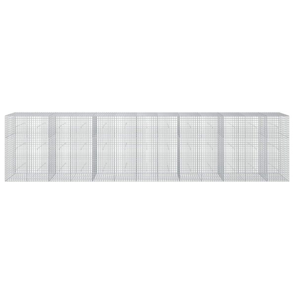 vidaXL Gabión s drôtom 3,5 mm a sieťou 5x5 cm 650x50x150 cm – Obrázok 3