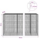 vidaXL Gabión s drôtom 3,5 mm a sieťou 5x5 cm 650x50x150 cm – Obrázok 6