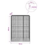 vidaXL Gabión s drôtom 3,5 mm a sieťou 5x5 cm 150x50x200 cm – Obrázok 6