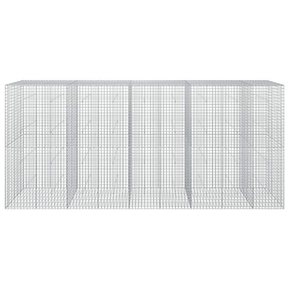 vidaXL Gabión s drôtom 3,5 mm a sieťou 5x5 cm 450x50x200 cm – Obrázok 3