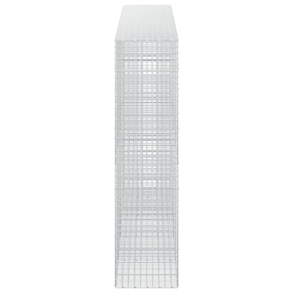 vidaXL Gabión s drôtom 3,5 mm a sieťou 5x5 cm 450x50x200 cm – Obrázok 4
