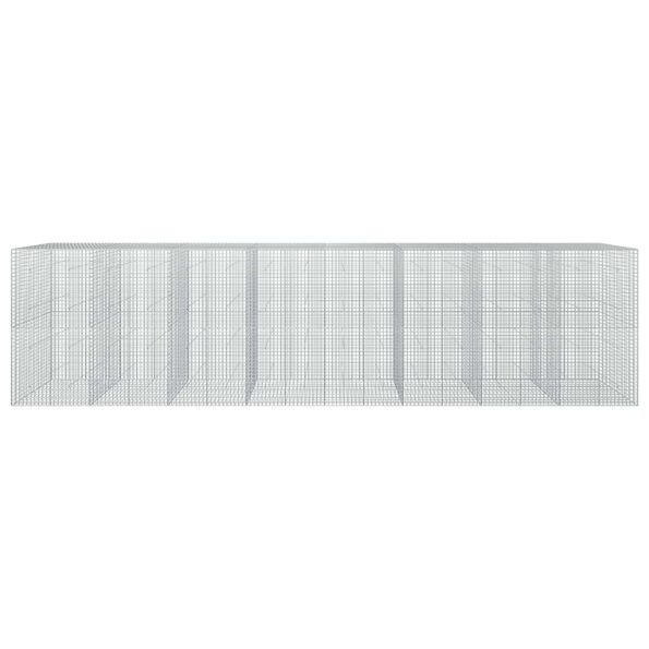 vidaXL Gabión s drôtom 3,5 mm a sieťou 5x5 cm 800x50x200 cm – Obrázok 3