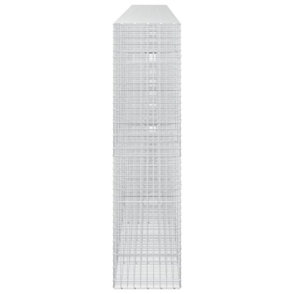 vidaXL Gabión s drôtom 3,5 mm a sieťou 5x5 cm 1000x50x200 cm – Obrázok 4