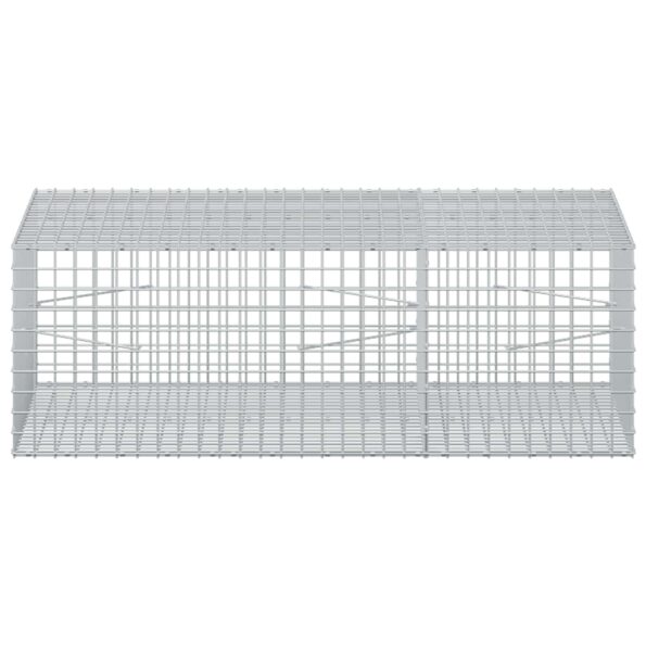 vidaXL Gabión s drôtom 3,5 mm a sieťou 5x5 cm 150x100x50 cm – Obrázok 3
