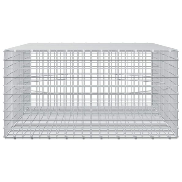 vidaXL Gabión s drôtom 3,5 mm a sieťou 5x5 cm 150x100x50 cm – Obrázok 4