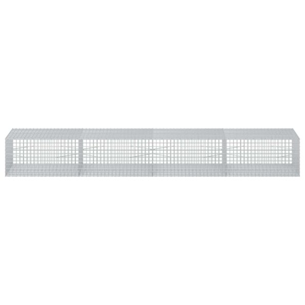 vidaXL Gabión s drôtom 3,5 mm a sieťou 5x5 cm 400x100x50 cm – Obrázok 3