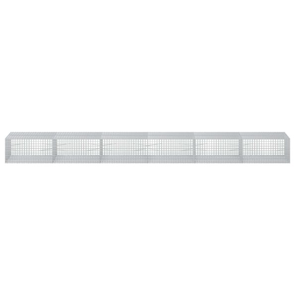 vidaXL Gabión s drôtom 3,5 mm a sieťou 5x5 cm 600x100x50 cm – Obrázok 3