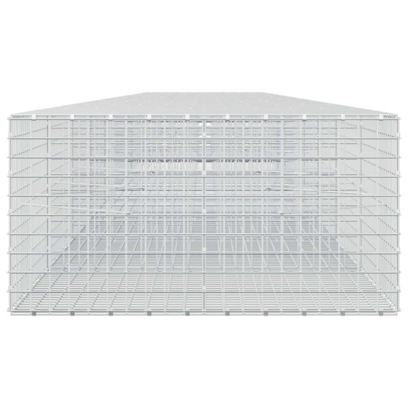 vidaXL Gabión s drôtom 3,5 mm a sieťou 5x5 cm 1000x100x50 cm – Obrázok 4