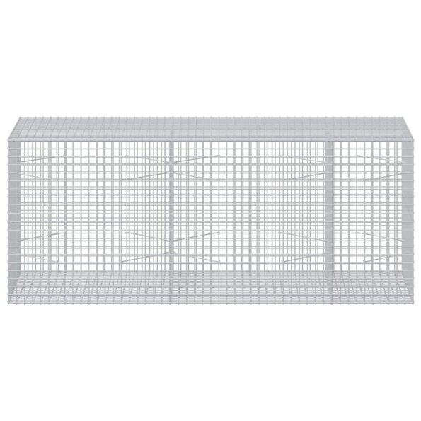 vidaXL Gabión s drôtom 3,5 mm a sieťou 5x5 cm 250x100x100 cm – Obrázok 3