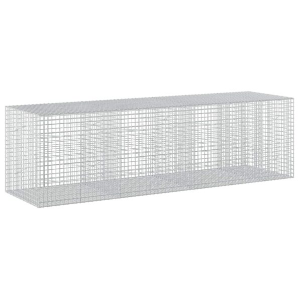 vidaXL Gabión s drôtom 3,5 mm a sieťou 5x5 cm 350x100x100 cm – Obrázok 2