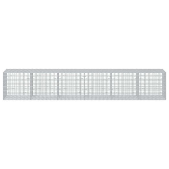 vidaXL Gabión s drôtom 3,5 mm a sieťou 5x5 cm 600x100x100 cm – Obrázok 3
