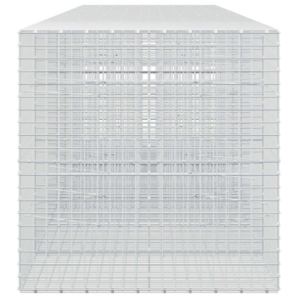 vidaXL Gabión s drôtom 3,5 mm a sieťou 5x5 cm 700x100x100 cm – Obrázok 4