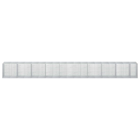 vidaXL Gabión s drôtom 3,5 mm a sieťou 5x5 cm 950x100x100 cm – Obrázok 3