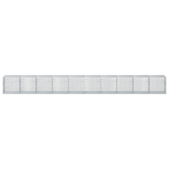 vidaXL Gabión s drôtom 3,5 mm a sieťou 5x5 cm 1000x100x100 cm – Obrázok 3