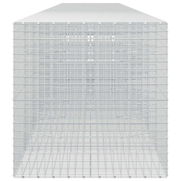 vidaXL Gabión s drôtom 3,5 mm a sieťou 5x5 cm 1000x100x100 cm – Obrázok 4