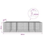 vidaXL Gabión s drôtom 3,5 mm a sieťou 5x5 cm 600x100x150 cm – Obrázok 6