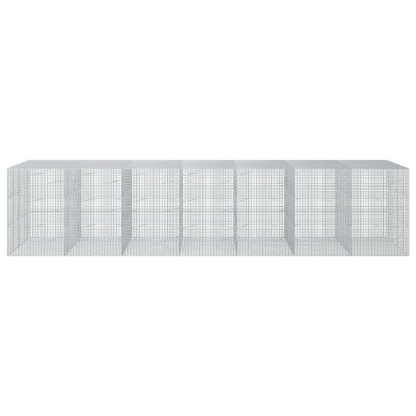 vidaXL Gabión s drôtom 3,5 mm a sieťou 5x5 cm 700x100x150 cm – Obrázok 3