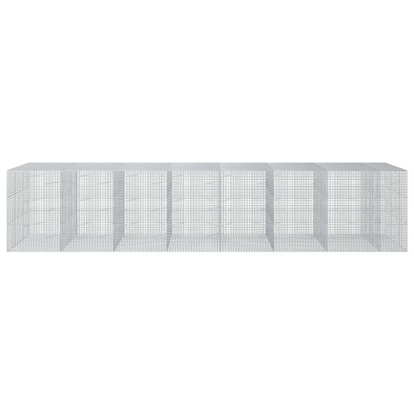 vidaXL Gabión s drôtom 3,5 mm a sieťou 5x5 cm 750x100x150 cm – Obrázok 3