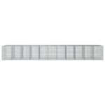 vidaXL Gabión s drôtom 3,5 mm a sieťou 5x5 cm 1100x100x150 cm – Obrázok 3