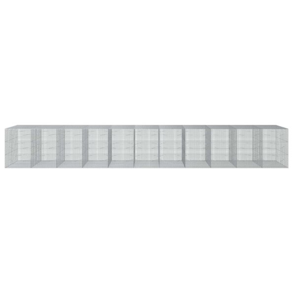 vidaXL Gabión s drôtom 3,5 mm a sieťou 5x5 cm 1100x100x150 cm – Obrázok 3