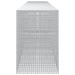 vidaXL Gabión s drôtom 3,5 mm a sieťou 5x5 cm 1100x100x150 cm – Obrázok 4