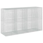 vidaXL Gabión s drôtom 3,5 mm a sieťou 5x5 cm 350x100x200 cm – Obrázok 2