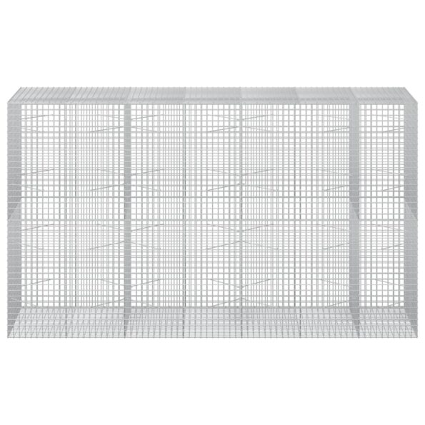 vidaXL Gabión s drôtom 3,5 mm a sieťou 5x5 cm 350x100x200 cm – Obrázok 3
